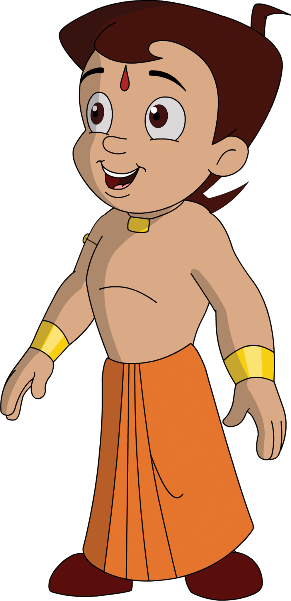 Chhota Bheem Side View Animated Character – Honeypng